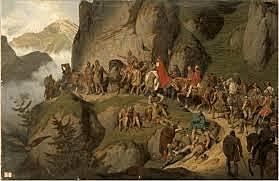 Carlomagno, rey de los francos.