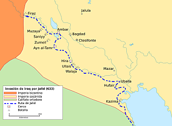 Los árabes avanzan en Persia.