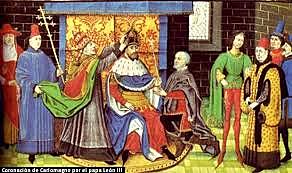 El Papa León III corona a Carlomagno en Roma como “emperador de Occidente”.