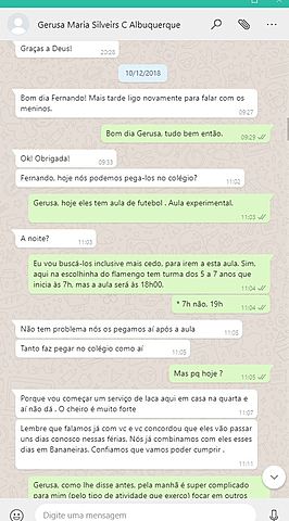 Mensagem da avó - Querendo pegar os netos.