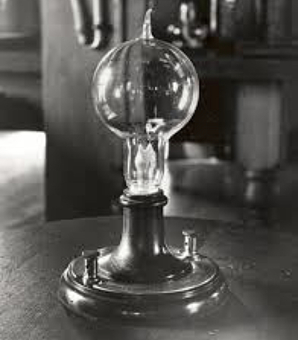 Thomas Edison invents the light bulb