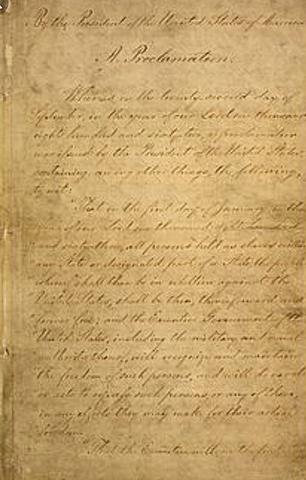 The Emancipation Proclamation