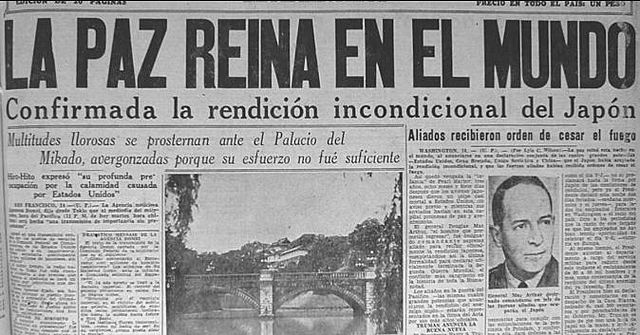 Fin de la segunda guerra mundial