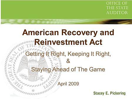 The American Reinvestment and Recovery Act