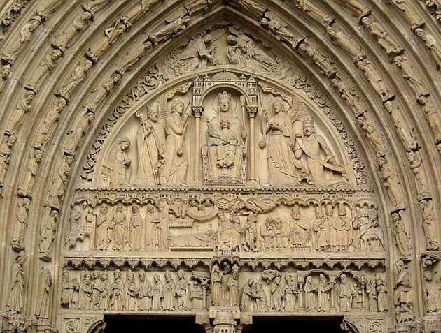 Tímpano de Santa Ana - Notre Dame Paris