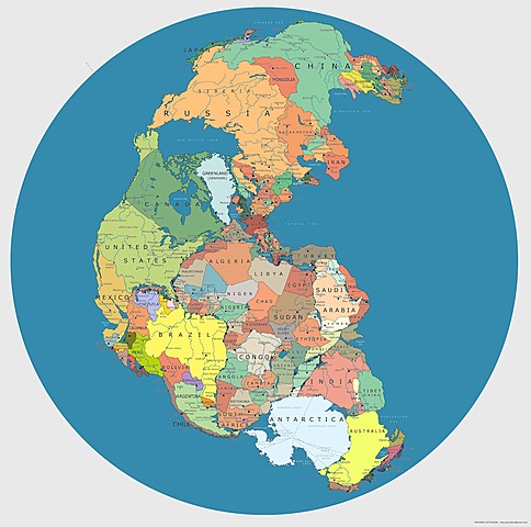 El supercontinent es divideix en dos