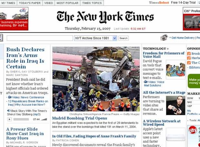 The new york times deja de publicar online.