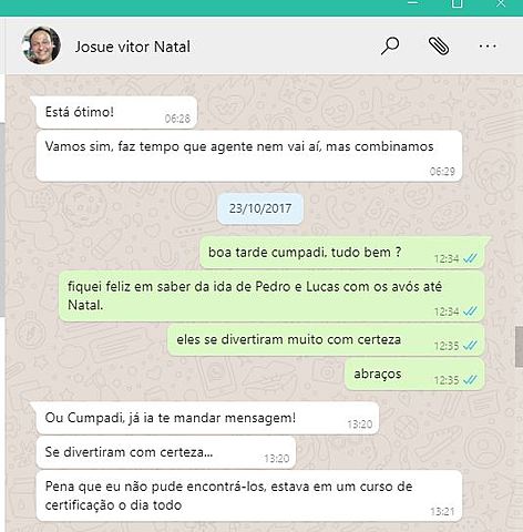 Viagem a Natal com os netos.