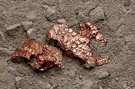 First Piece of copper found
