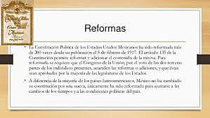 Reformas a la Constitución Política de la República Mexicana del 5 de febrero de 1857