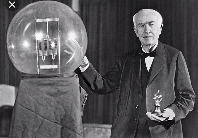 Thomas Edison invents the light bulb
