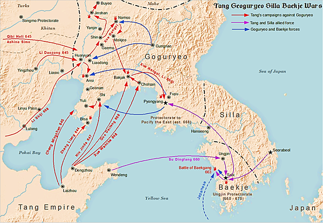 The Tang Take Over Part of Korea
