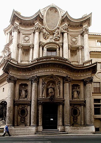 BORROMINI CONSTRUCCION DE LA FACHADA