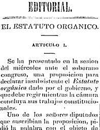 El Estatuto orgánico de Comonfort(antecedente del derecho mexicano)