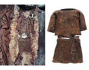 Os humanos usam as suas primeiras roupas.