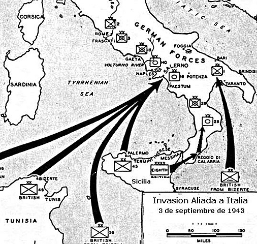 Invasión aliada de Italia