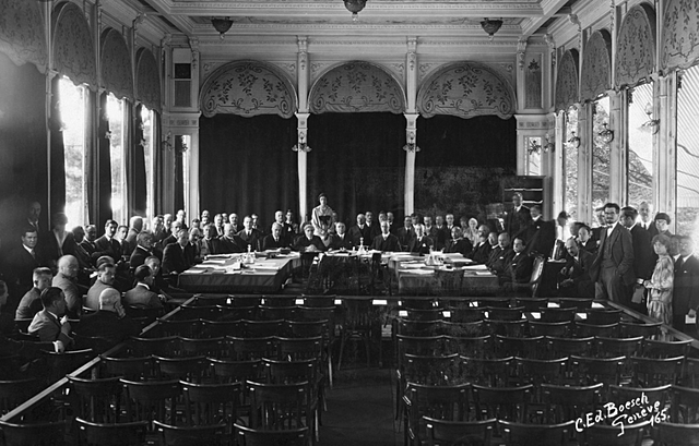 First meeting of the League of Nations