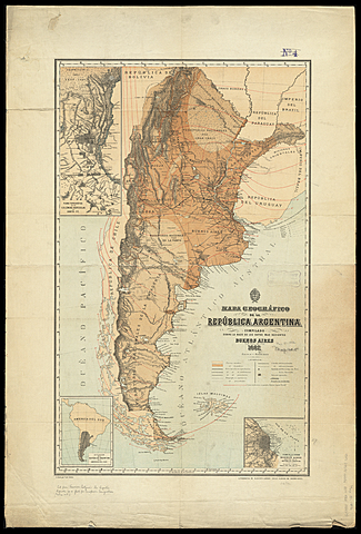 Mapa de Argentina en esa epoca