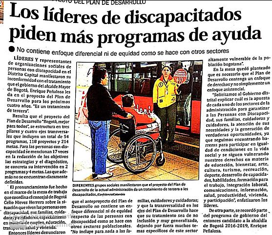 Los líderes de discapacitados piden más programas de ayuda