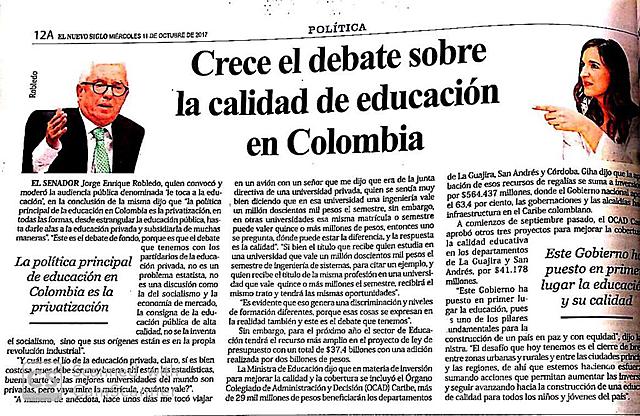 Crece el debate sobre la calidad de educación en Colombia