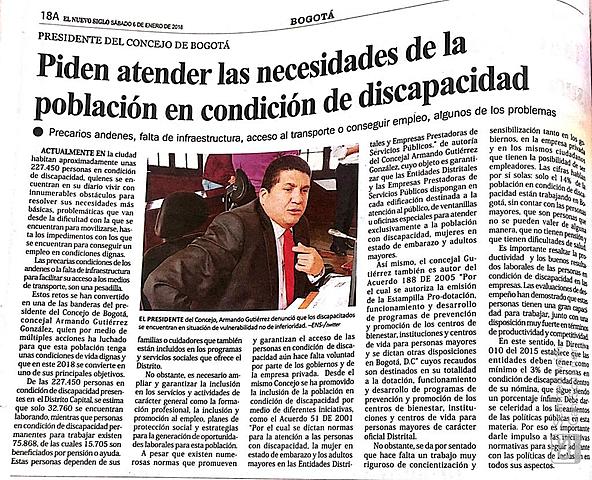 Piden atender las necesidades de la población en condición de discapacidad