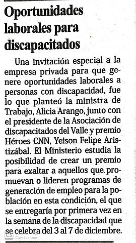 Oportunidades laborales para discapacitados