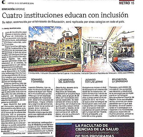 Cuatro instituciones educan con inclusión