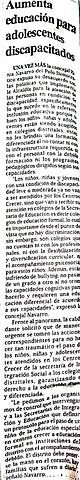 Aumenta educación para adolescentes discapacitados