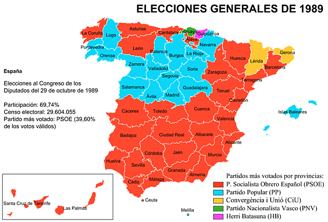 Elecciones generales de España de 1989