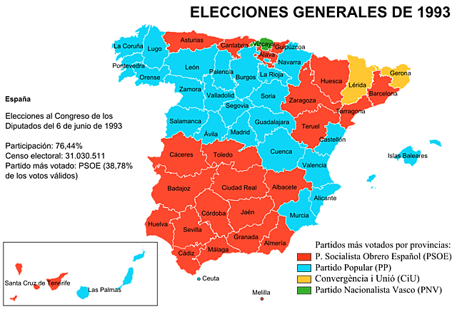 Elecciones generales de España de 1993