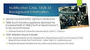 Jackson & Nullification (1828-33)