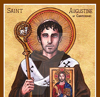 Saint Augustine Arrives in England