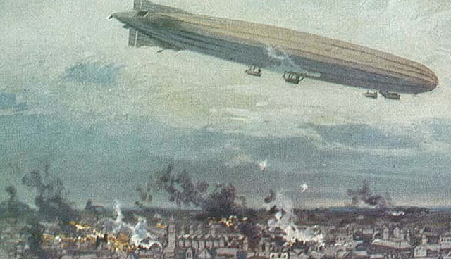 Germany uses Zeppelin's to Strike London