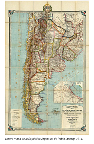 Mapa 1914 Argentina