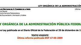 Timeline: Principales cambios por los que ha pasado la Administración Pública Federal