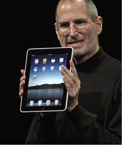 Apple lanza su primer iPad, su principal novedad con respecto a sus predecesores fue la interfaz diseñada específicamente para usar con los dedos