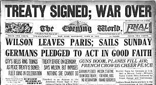 Treaty of Versailles signed