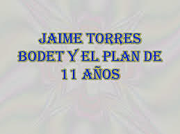 Plan de once años