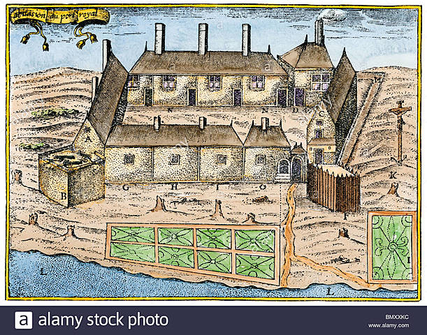 Champlain fundó Port- Royal en Acadia. ♧♧