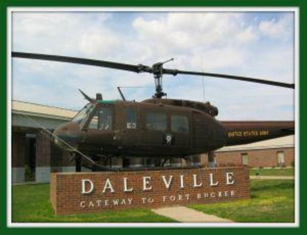 My family moved to Daleville, Alabama