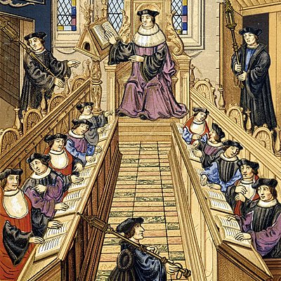 Timeline: Evolución del pensamiento pedagógico escuela francisca-humanistas europeos