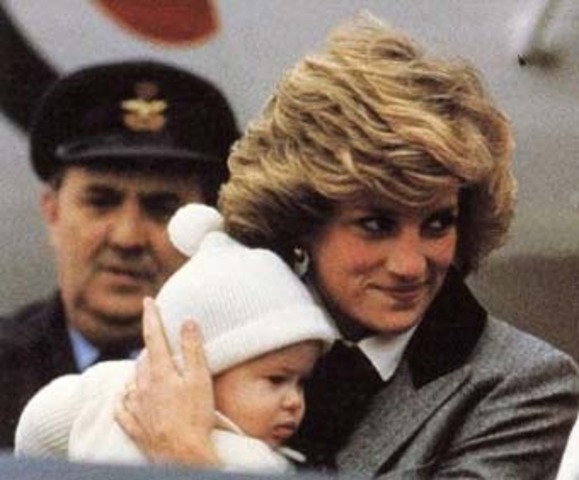 Princess Diana gave birth to Prince Harry