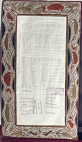 The Yirrkala bark petitions