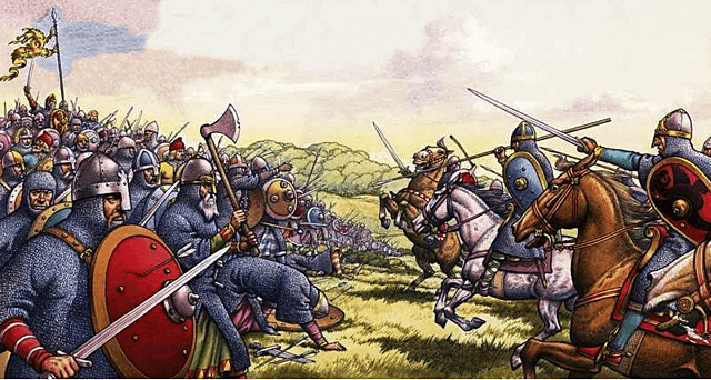 La Batalla de Hastings.