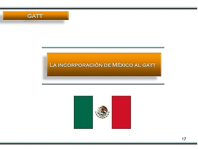incorporacion de mexico al  GATT 1986