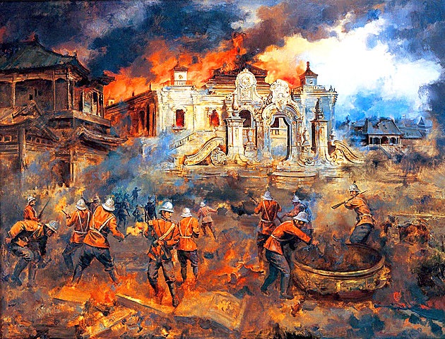 Burning Yuanmingyuan