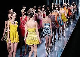 Fashion show in Parijs