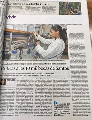 Crítica a las 10 mil becas de santos