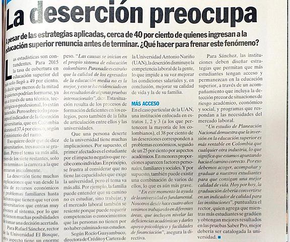 La deserción preocupa