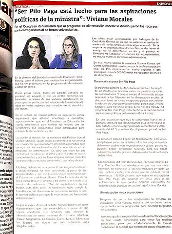 “Ser Pilo Paga está hecho para las aspiraciones políticas de la ministra”: Viviane Morales